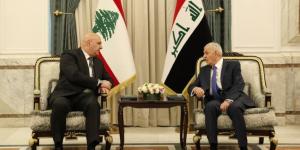 الرئيس عون يلتقي نظيره العراقي في القصر الرئاسي في بغداد