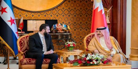 آل خليفة والشرع يبحثان المستجدات في سوريا