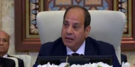 الرئيس السيسي يدعو إلى تنظيم عملية سياسية جادة لتحقيق تسوية نهائية بشأن الحرب في غزة
