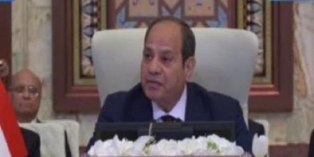 الرئيس السيسي: حتى لو أبرمت إسرائيل اتفاقيات مع جميع الدول العربية فالسلام سيظل بعيد المنال ما لم تقم الدولة الفلسطينية