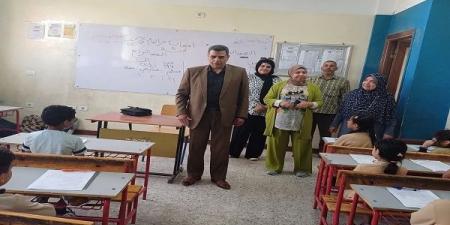 مدير تعليم الخانكة يتابع الامتحانات بمدارس الجبل الأصفر