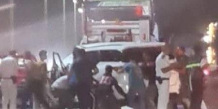 إصابة شخصين في حادث تصادم على الطريق الزراعي بطوخ