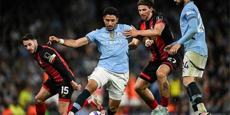 مرموش رجل مباراة مانشستر سيتي وبورنموث في الدوري الإنجليزي