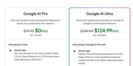 Google تُطلق اشتراك Google AI Pro وGoogle AI Ultra بـ 250 دولارًا شهريًا I/O 2025