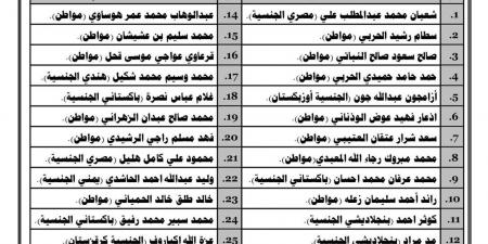 بينهم 13 مواطنا.. بالأسماء: التشهير بحق 25 شخصًا لنقلهم مخالفين لنظام  الحج بلا تصريح