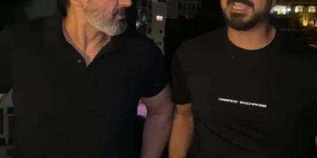 بالشماريخ.. ياسر جلال ومصطفى أبو سريع يحتفلان بعيد الأضحى وتعليق طريف من الأخير |صور