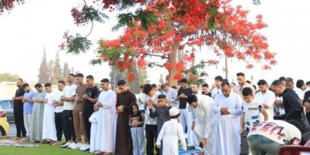 آلاف المواطنين بالإسماعيلية أدوا صلاة عيد الأضحى المبارك