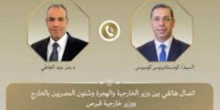 وزير الخارجية يبحث مع نظيره القبرصى جهود مصر لوقف إطلاق النار فى غزة