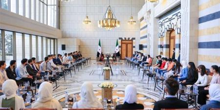 الرئيس الشرع: الشباب السوري هم القاعدة المتينة لمشروع إعادة إعمار سوريا