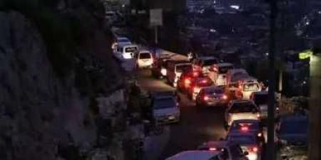 جبل صبر يعاني من زحام مروري غير مسبوق في العيد