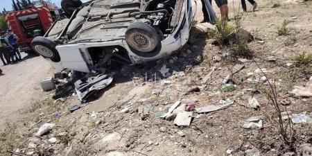 وفاة عشريني بحادث تدهور مركبة في اربد .. صور