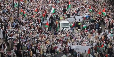 عشرات الآلاف يتظاهرون في بروكسل تضامنا مع فلسطين