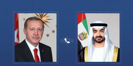 رئيس الدولة والرئيس التركي يبحثان هاتفياً التطورات الإقليمية