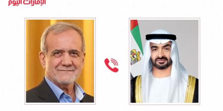 خلال اتصال مع الرئيس الإيراني.. رئيس الدولة: الإمارات تواصل الاتصالات المكثفة لخفض التصعيد
