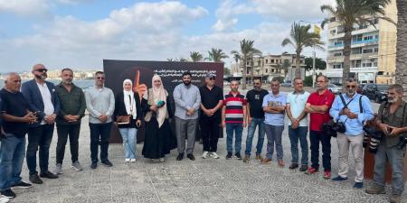 وقفة تضامنية مع وسائل الإعلام الإيرانية في صور