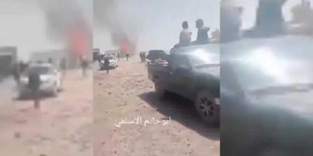 قبائل عنس تنتفض ضد مليشيات الحوثي وتقتحم وتحرق مقراتها ”فيديو”