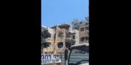 بالفيديو.. شاهد دمار واسع في تل أبيب جراء القصف الصاروخي الإيراني
