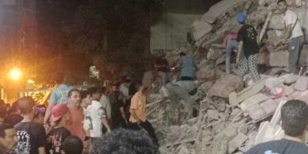 انهيار عقار مكون من 5 طوابق في السيدة زينب.. وأنباء عن وجود مصابين