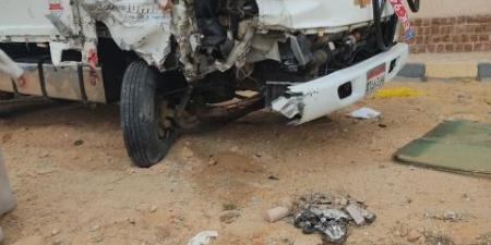 ارتفاع الوفيات إلى 4 فى تصادم ربع نقل و جامبو بصحراوى النو بارية