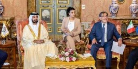 رئيس البرلمان العربي يلتقي رئيس مجلس الشيوخ الإيطالي