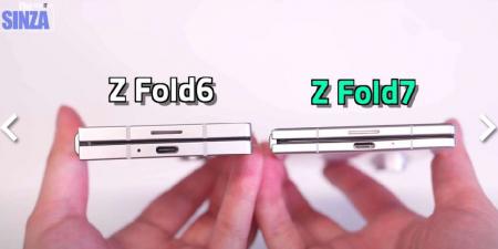 فيديو جديد يُظهر نموذج Galaxy Z Fold7 بجانب Z Fold6 ويكشف الفروقات التصميمية