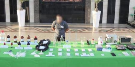 ضبط عنصر جنائى بالقليوبية يجلب المواد الكميائية المستخدمة فى تصنيع مخدر "الميفدرون "