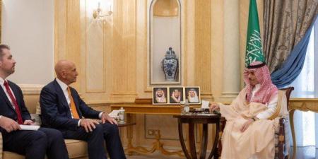 وزير خارجية السعودية يبحث مع المبعوث الأمريكي لسوريا سبل دعم دمشق أمنيا واقتصاديا