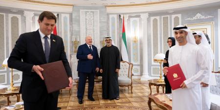 ولي عهد أبوظبي والرئيس البيلاروسي يبحثان سبل تعزيز العلاقات الثنائية