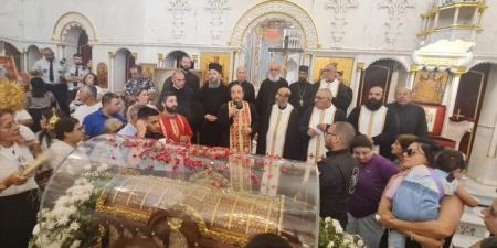 مطرانية سيدة النجاة استقبلت ذخائر القديسة تريزيا الطفل يسوع