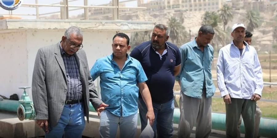 رئيس مياه المنيا يتابع توسعات محطة جبل الطير