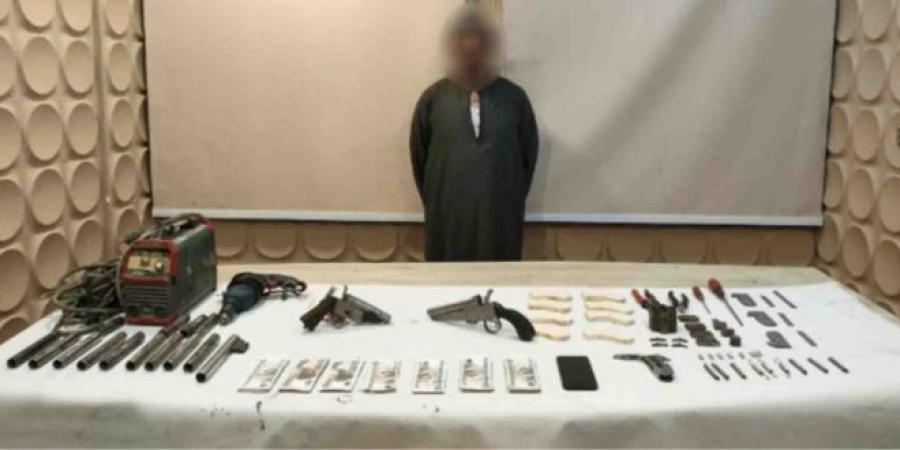 ضبط ورشة لتصنيع الأسلحة النارية غير المرخصة بالقاهرة