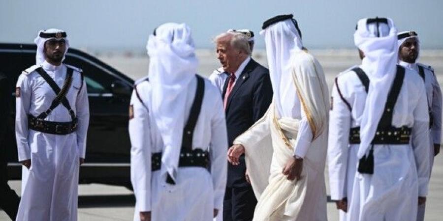 ترامب وصل إلى الديوان الأميري في الدوحة لاجراء مباحثات ثنائية مع أمير قطر