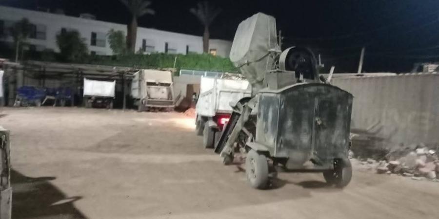 محافظ الأقصر يوجه بإيقاف أعمال بناء مخالف والتحفظ على خلاطة خرسان