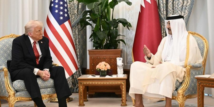 أمير قطر وترامب: نعمل معا لإحلال السلام في المنطقة