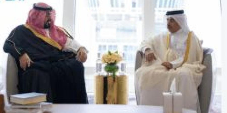وزير الاقتصاد والتخطيط يلتقي نظيره القطري على هامش منتدى قطر الاقتصادي