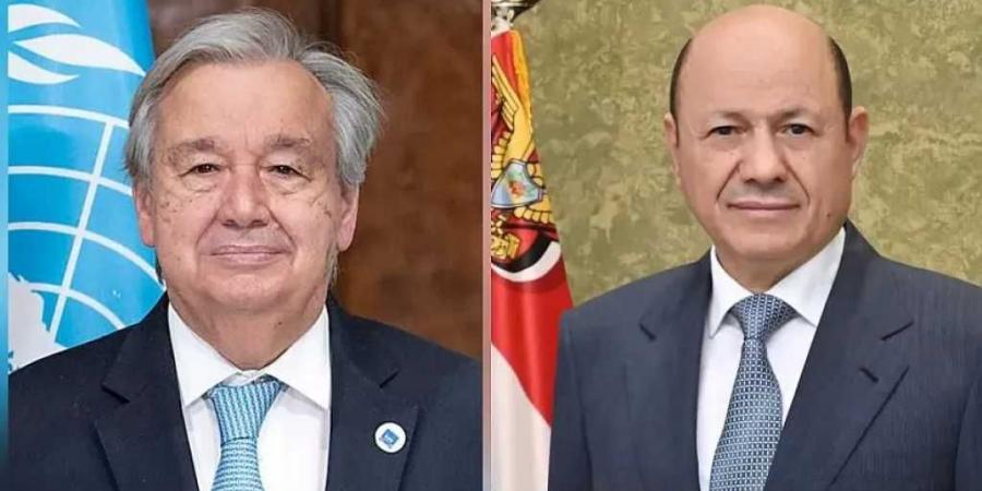 أمين عام الأمم المتحدة يهنئ الرئيس العليمي بالعيد الوطني الـ35 للوحدة اليمنية