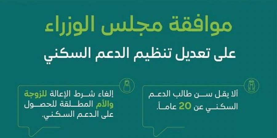 بعد موافقة مجلس الوزراء.. الكشف عن أبرز تعديلات تنظيم الدعم السكني