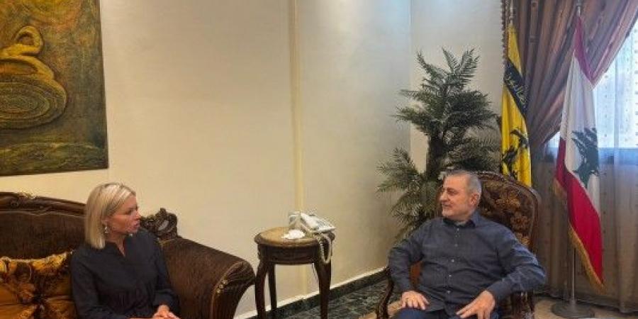 لقاء بين مسؤول وحدة الارتباط والتنسيق في حزب الله والمنسقة ‏الخاصة للأمم ‏المتحدة في لبنان