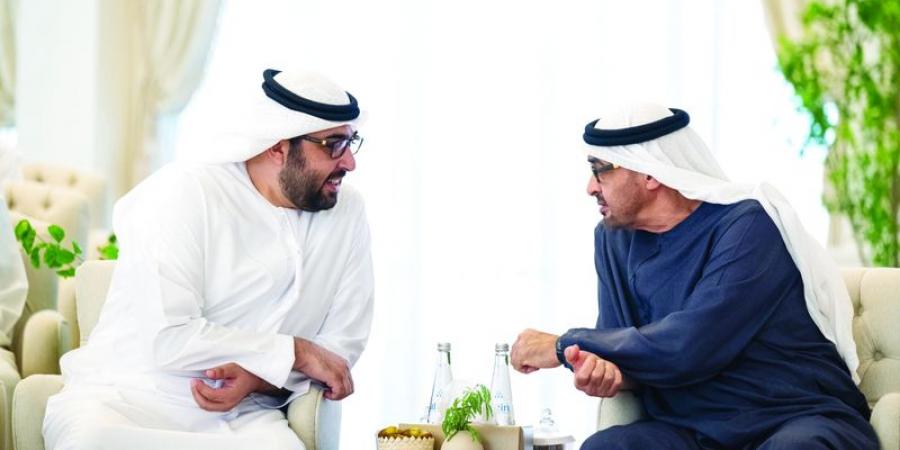 رئيس الدولة يستقبل ولي عهد أم القيوين