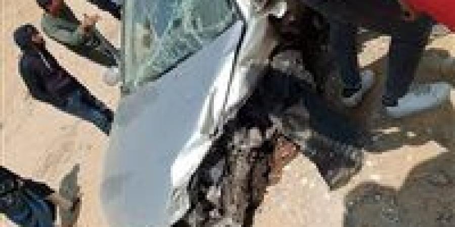 إصابة 6 أشخاص في انقـ ـلاب سيارة ملاكي بالصف