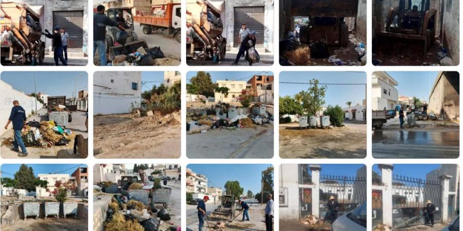 بلدية مدينة تونس: تنفيذ سلسلة من التدخلات الميدانية في مجال النظافة يوم عيد الاضحى
