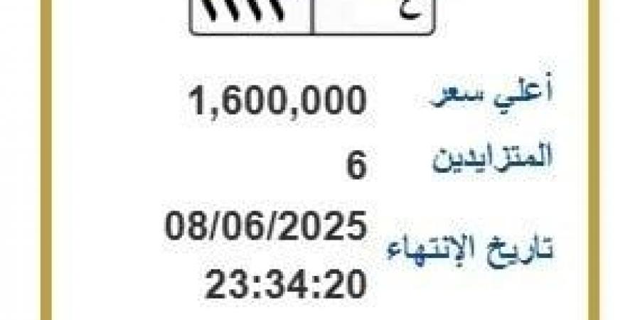 «سعرها تخطى مليون ونصف».. مزايدة نارية على لوحة سيارة مميزة