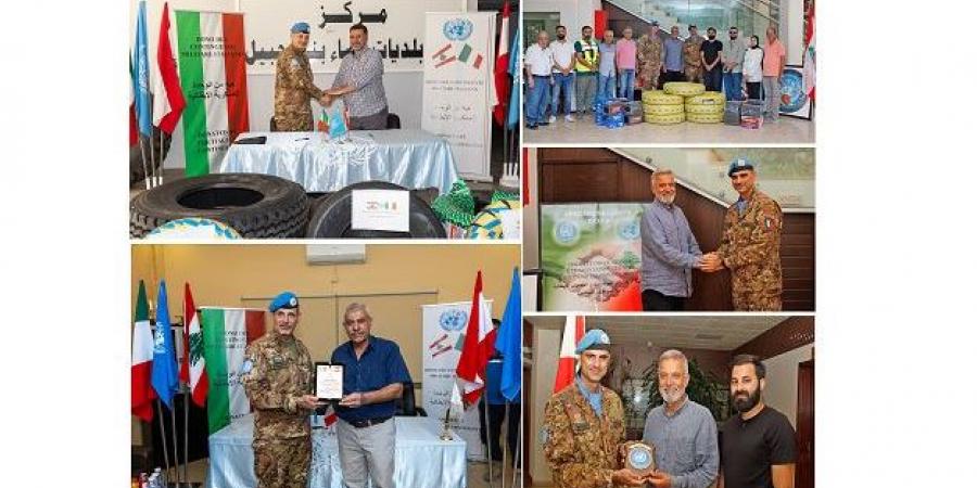 الكتيبة الإيطالية في القطاع الغربي باليونيفيل دشنت مشاريع جديدة لدعم سكان جنوب لبنان