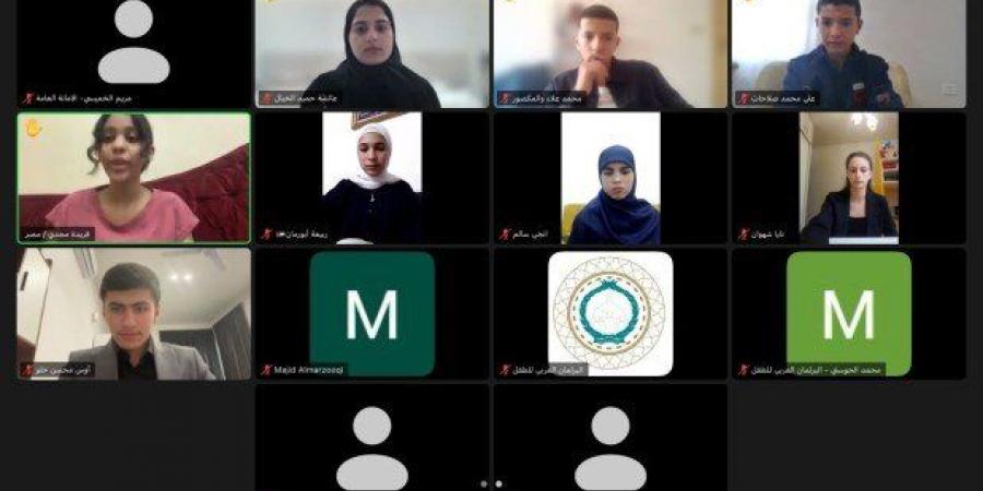 لجنتا الأنشطة وحقوق الطفل في البرلمان العربي للطفل تبحثان قضايا تمكين الطفولة والصحة النفسية