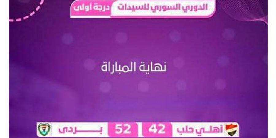 بردى يبلغ الدور النهائي بدوري كرة السلة للسيدات