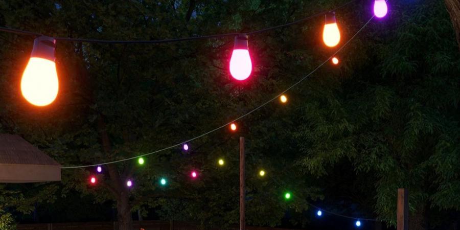 Govee تطلق الإصدار الجديد من أضواء السلسلة الذكية الخارجية Smart Outdoor S14 Bulb String Lights 2