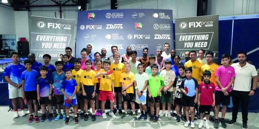 مايد الكعبي بطل «دبي لأكاديميات تنس الطاولة» تحت 12 سنة
