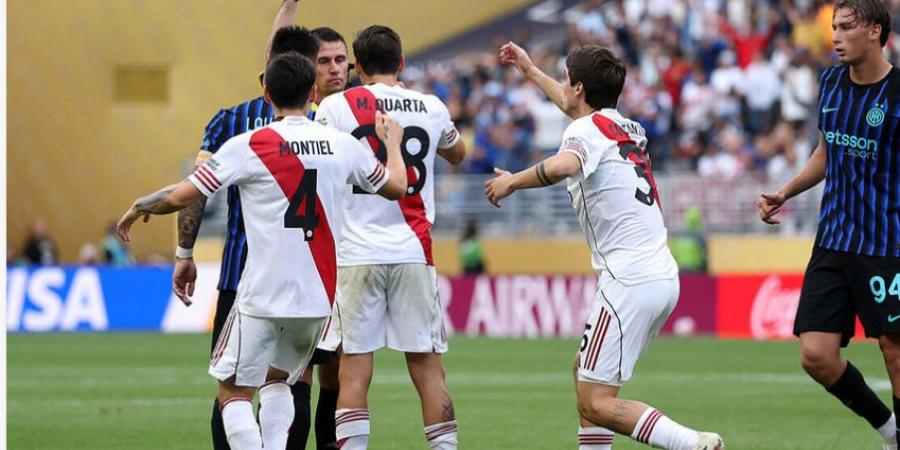  كأس العالم للأندية .. مشادات عنيفة وطرد في قمة إنتر ميلان وريفر بليت