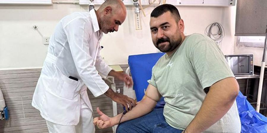 حملة تبرع بالدم في مشفى السقيلبية بحماة دعماً لمرضى التلاسيميا