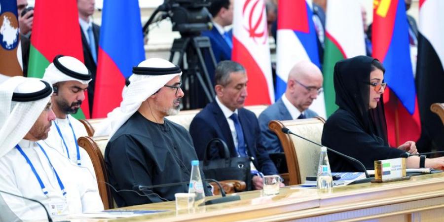 خالد بن محمد يشارك في اجتماع المجلس الاقتصادي الأعلى للاتحاد الأوراسي